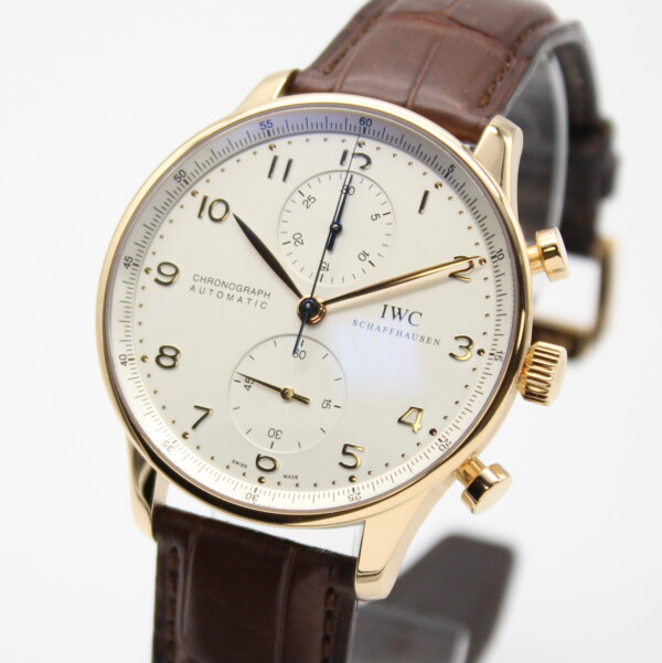 IWC Portugieser Chronograph 41mm Silver Dial 18k Rose Gold IW3714002 - Image 2