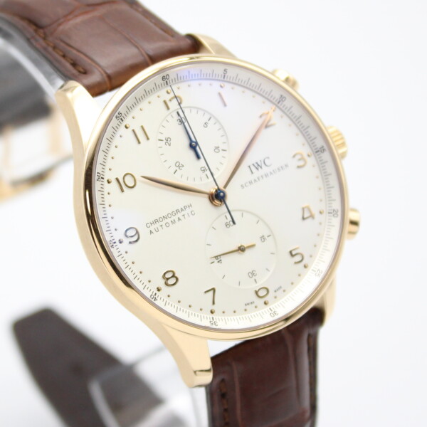 IWC Portugieser Chronograph 41mm Silver Dial 18k Rose Gold IW3714002 - Image 3