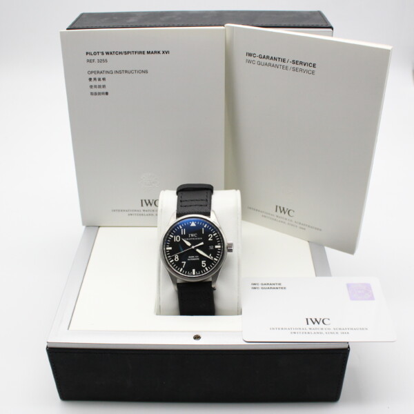 IWC Pilot's Watch Spitfire Mark XVI 39mm Black Dial Stainless Steel IW325501 - Image 5