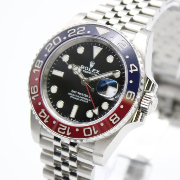 Rolex GMT-Master II 'Pepsi' Black Dial Jubilee Bracelet Stainless Steel 126710BLRO - Image 2