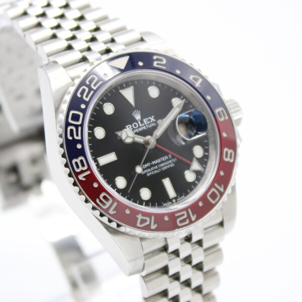 Rolex GMT-Master II 'Pepsi' Black Dial Jubilee Bracelet Stainless Steel 126710BLRO - Image 3