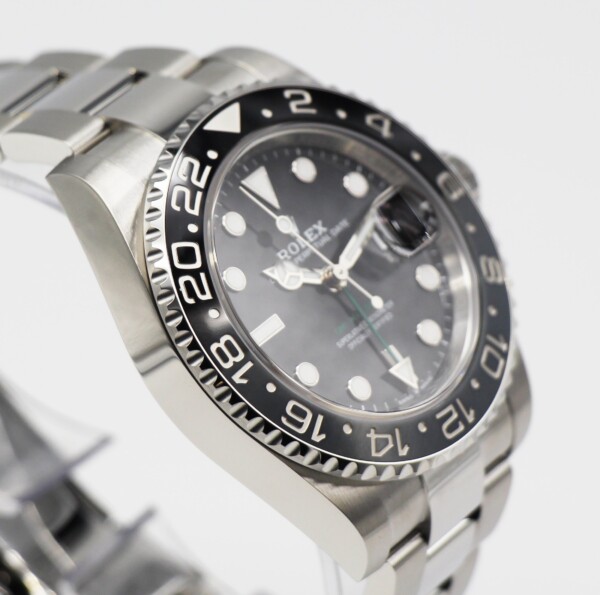 Rolex GMT-Master II Black Dial Oyster Bracelet Stainless Steel 126710GRNR - Image 3