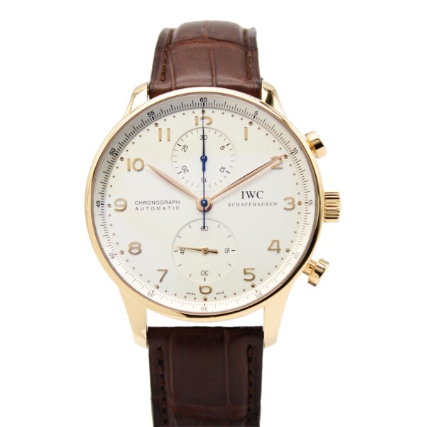 IWC Portugieser Chronograph 41mm Silver Dial 18k Rose Gold IW3714002