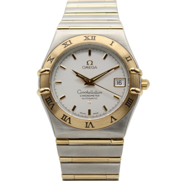 Omega Constellation 35.5mm White Dial 18k Yellow Gold/Stainless Steel 1202.30.00