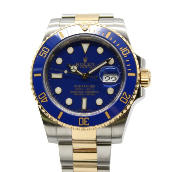 Rolex Submariner Date 40mm 'Flat Blue' 18k Yellow Gold/Stainless Steel 116613LB