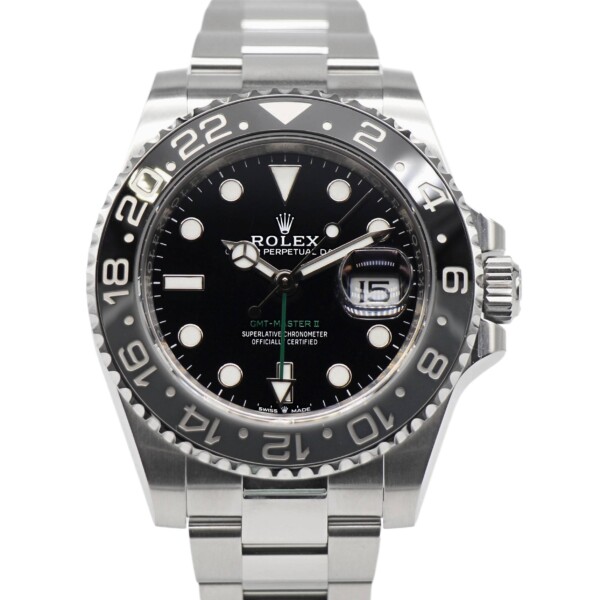 Rolex GMT-Master II Black Dial Oyster Bracelet Stainless Steel 126710GRNR