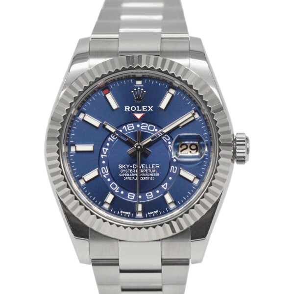 Rolex Sky-dweller 42mm Stainless Steel Oyster Bracelet Blue Dial 326934