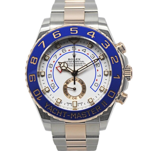 Rolex Yacht-Master II 44mm 18k Rose Gold and Stainless Steel Ceramic Bezel 116681