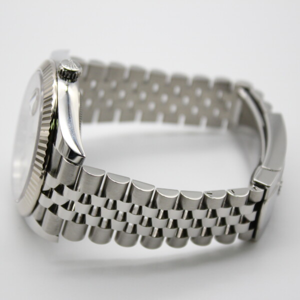 Rolex Datejust 41mm Silver Dial Jubilee Bracelet Stainless Steel 126334 - Image 4