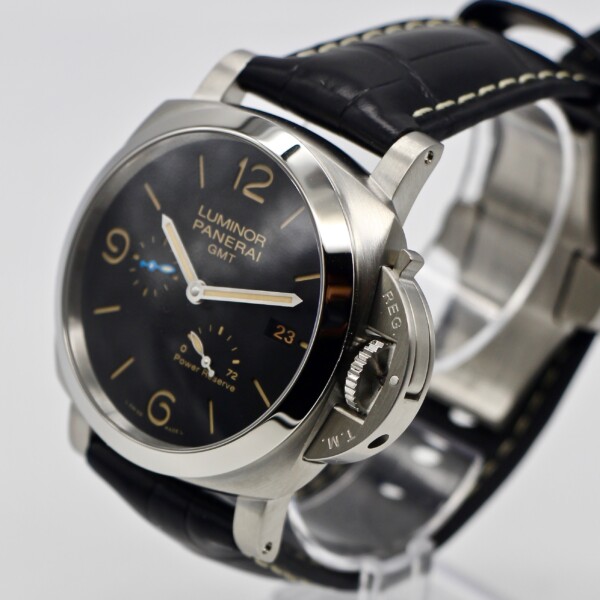 Panerai Luminor 1950 3 Days GMT Power Reserve Automatic 44mm Black Dial PAM01321 - Image 2