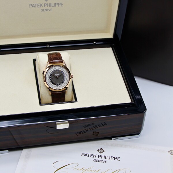 Patek Philippe World Time 38.5mm Brown Dial 18k Rose Gold 5230R-012 - Image 6