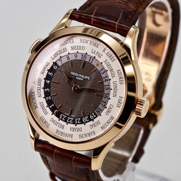Patek Philippe World Time 38.5mm Brown Dial 18k Rose Gold 5230R-012 - Image 2
