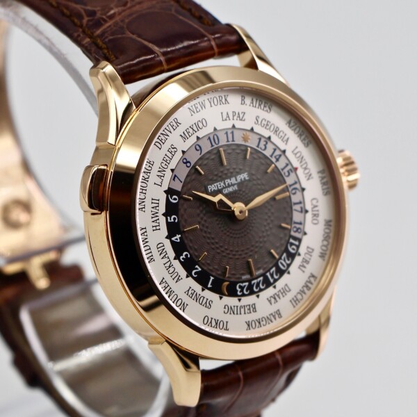 Patek Philippe World Time 38.5mm Brown Dial 18k Rose Gold 5230R-012 - Image 3