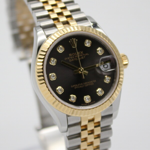 Rolex Datejust 31mm Slate Dial 18k Yellow Gold/Stainless Steel Jubilee Bracelet 278273 - Image 3
