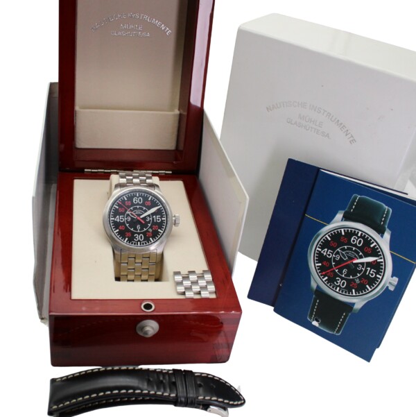 Muhle Glashutte Terranaut I I Black Aviator 44mm Stainless Steel M137136LB - Image 7