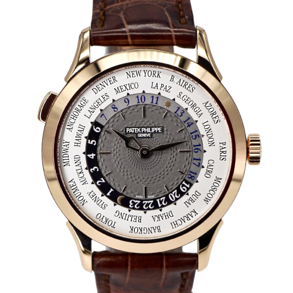 Patek Philippe World Time 38.5mm Brown Dial 18k Rose Gold 5230R-012