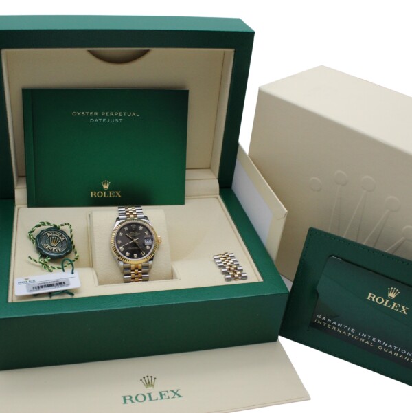Rolex Datejust 31mm Slate Dial 18k Yellow Gold/Stainless Steel Jubilee Bracelet 278273 - Image 7