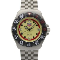 TAG Heuer x Kith Formula 1 Solargraph Quartz 35mm Eggshell Dial Stainless Steel WA121F-BA0023