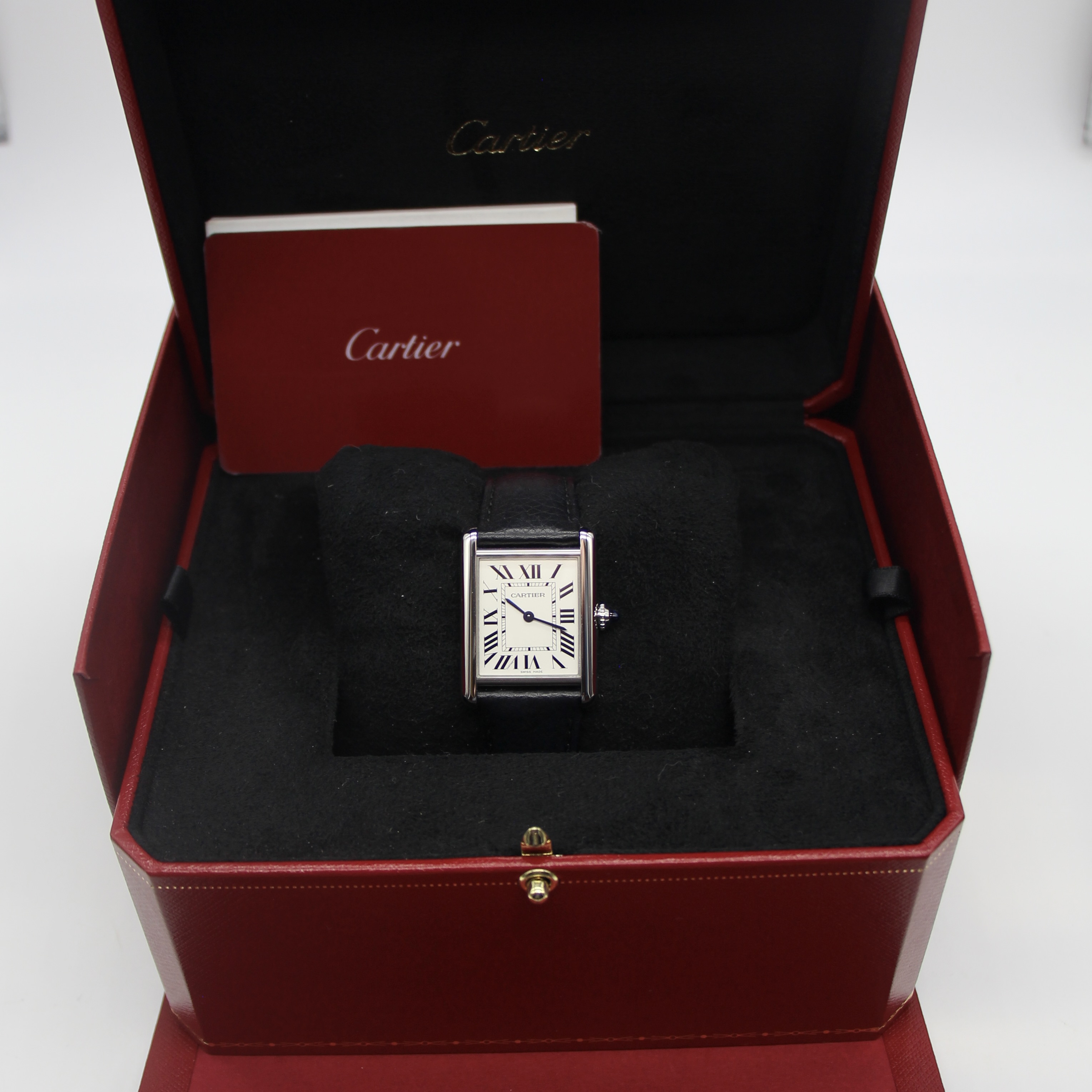 Cartier Tank Must Large Quartz Silver Dial Stainless Steel WSTA0041 - Image 6