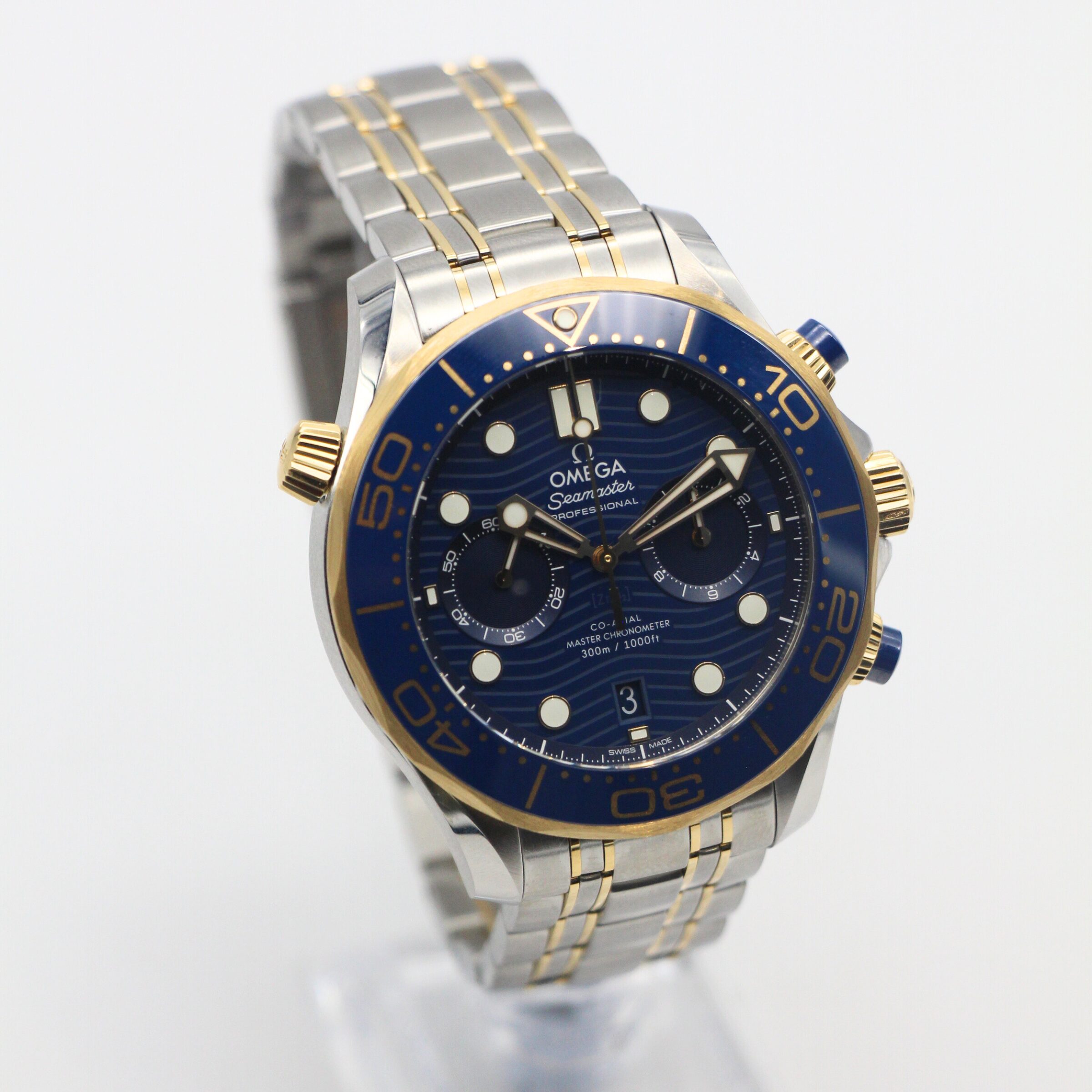 Omega Seamaster Diver 300 Chronograph 44mm Blue Dial 210.20.44.51.03.001 - Image 3