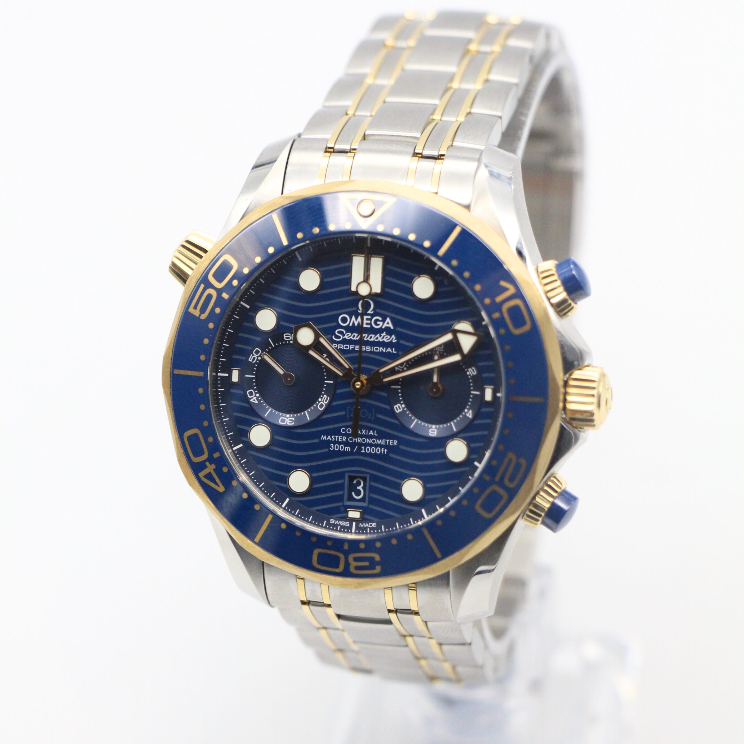 Omega Seamaster Diver 300 Chronograph 44mm Blue Dial 210.20.44.51.03.001 - Image 2