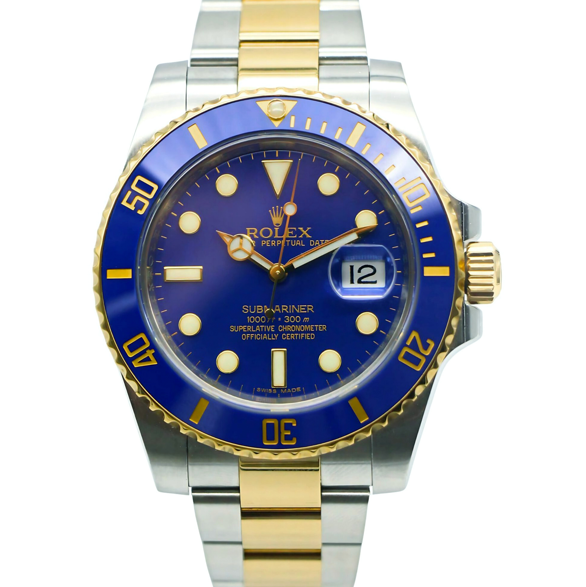 Rolex Submariner Date "Bluesy" 40mm Blue Dial 18k Yellow Gold/Stainless Steel 116613LB