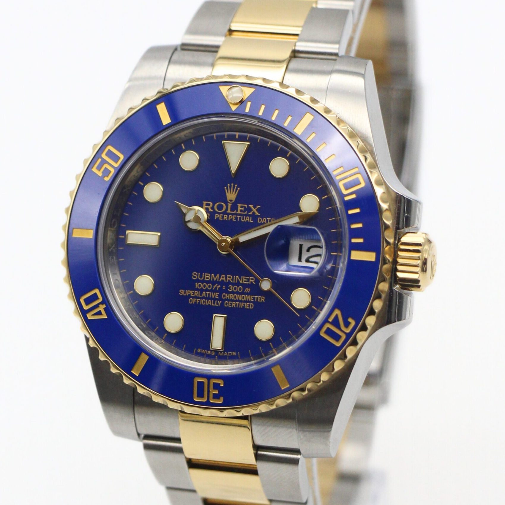 Rolex Submariner Date "Bluesy" 40mm Blue Dial 18k Yellow Gold/Stainless Steel 116613LB - Image 2