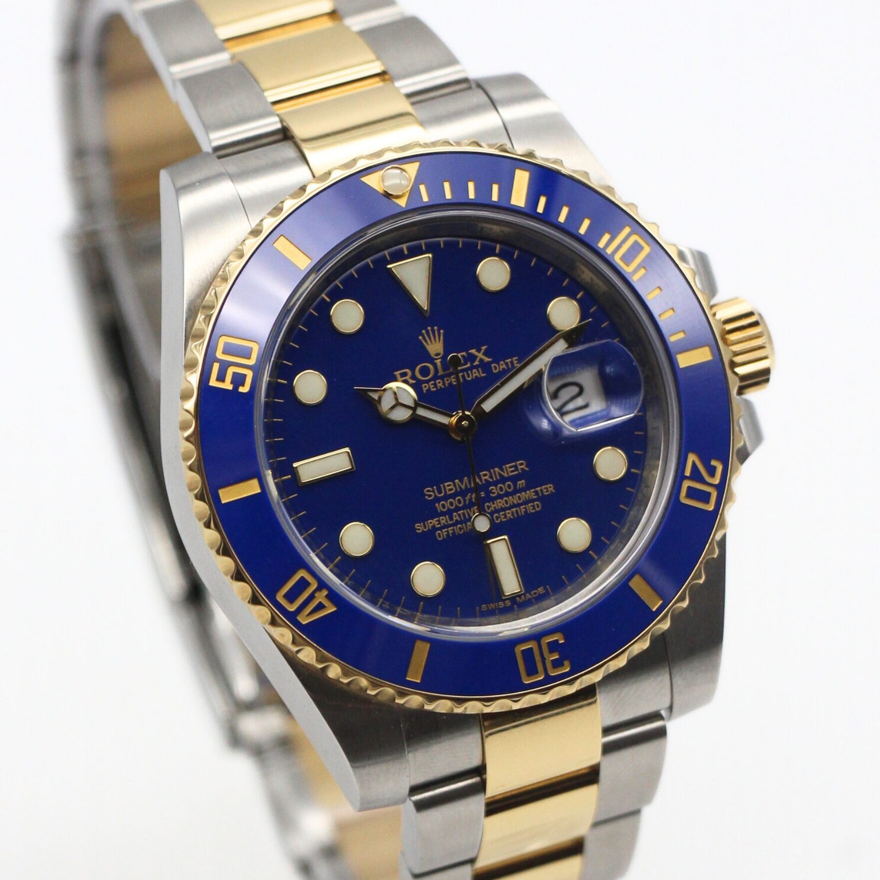 Rolex Submariner Date "Bluesy" 40mm Blue Dial 18k Yellow Gold/Stainless Steel 116613LB - Image 3