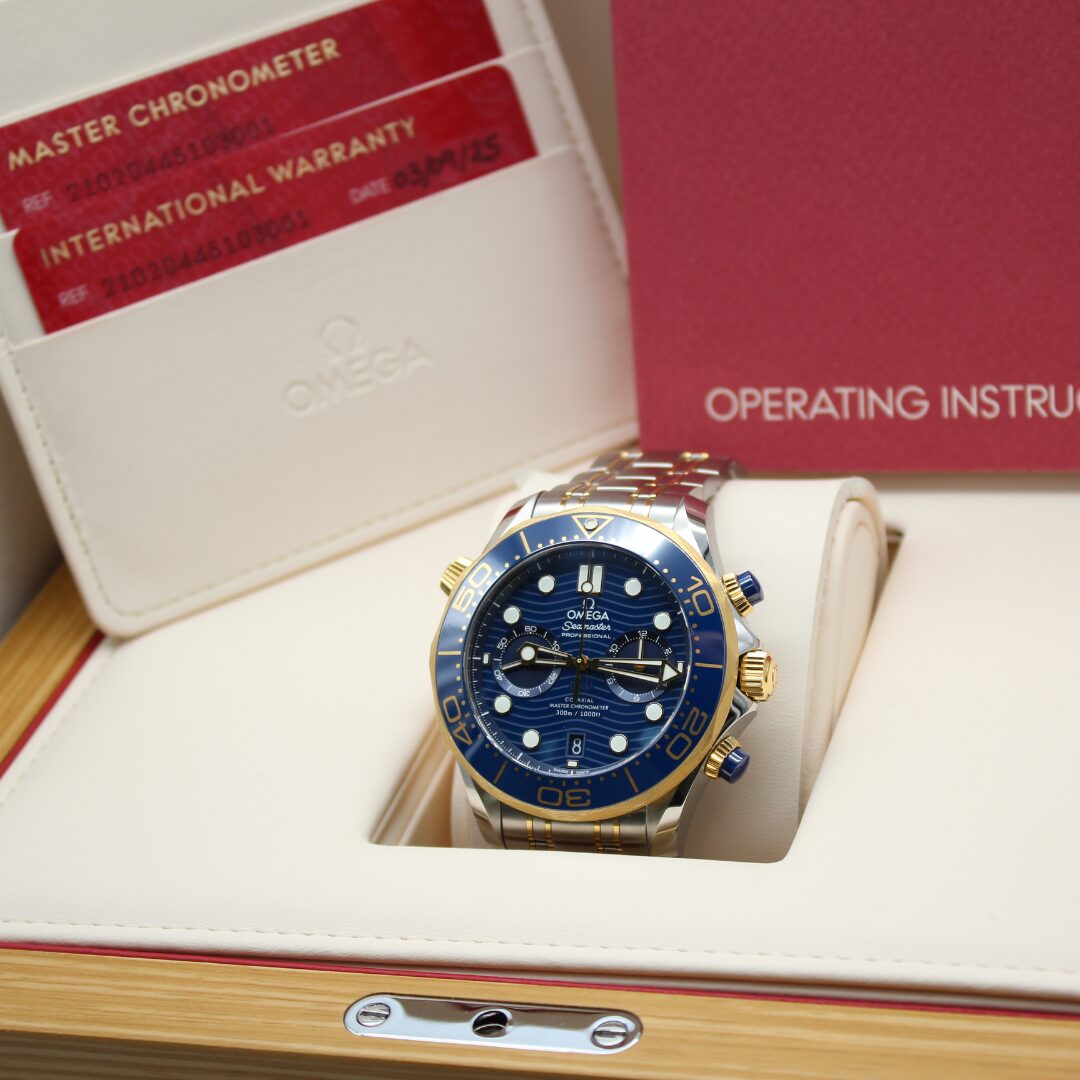 Omega Seamaster Diver 300 Chronograph 44mm Blue Dial 210.20.44.51.03.001 - Image 7