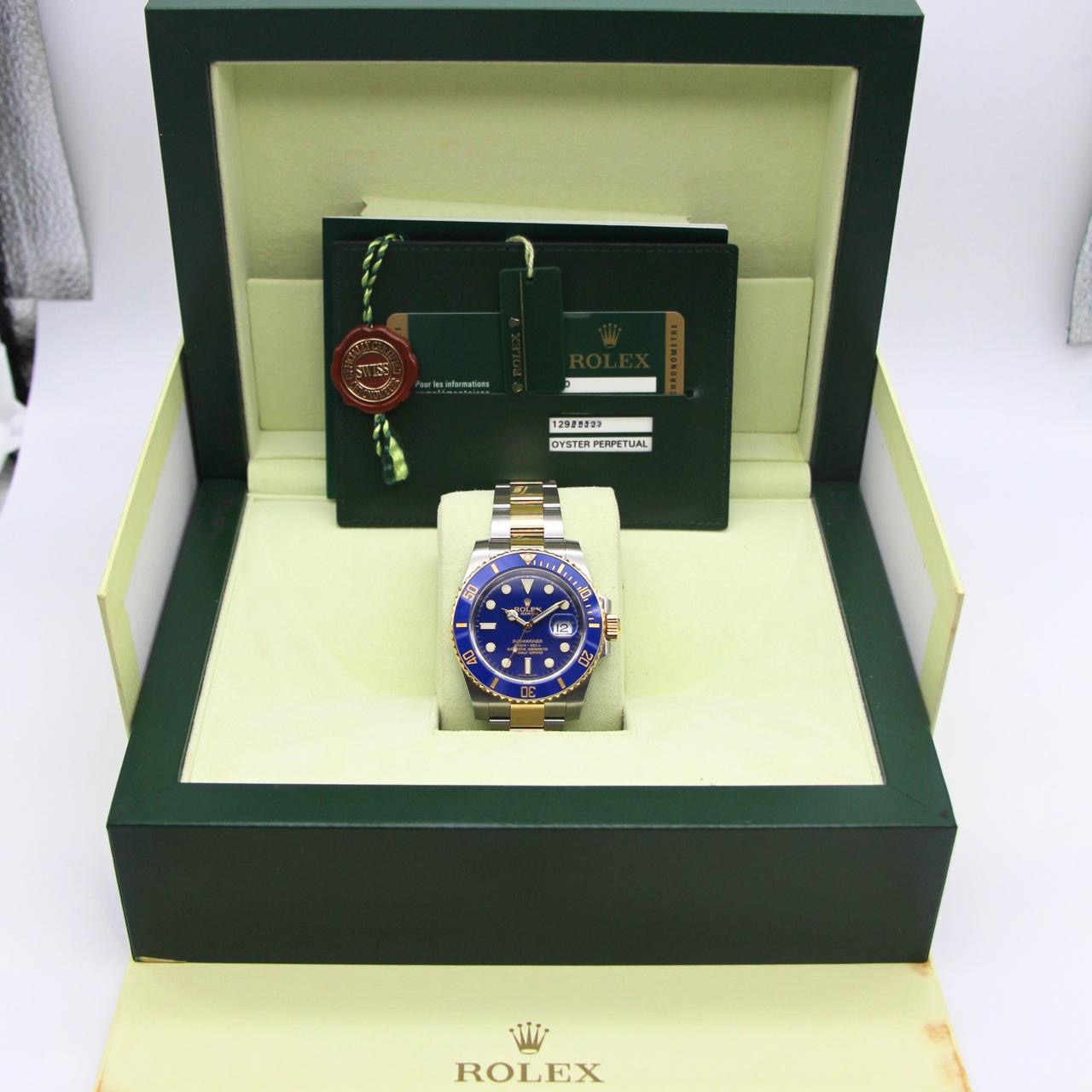 Rolex Submariner Date "Bluesy" 40mm Blue Dial 18k Yellow Gold/Stainless Steel 116613LB - Image 7