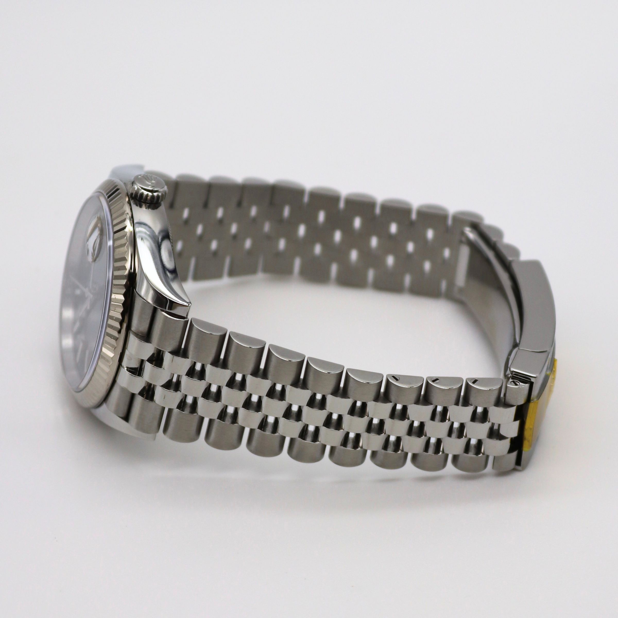 Rolex Datejust 36mm Black Dial Fluted Bezel Jubilee Bracelet Stainless Steel 126234 - Image 4