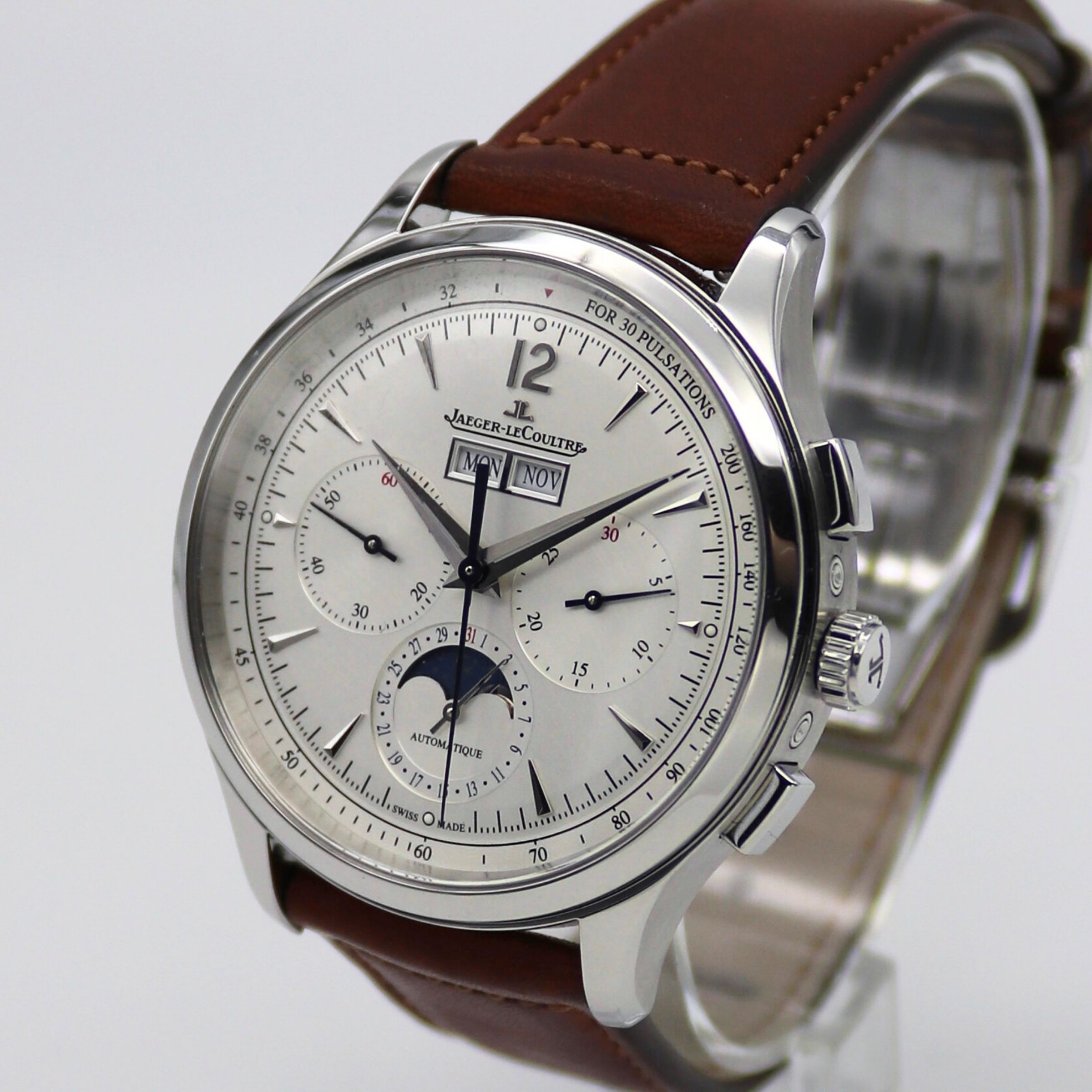 Jaeger-LeCoultre Master Control Calendar Chronograph 40mm Silver Dial Stainless Steel Q413842J - Image 2