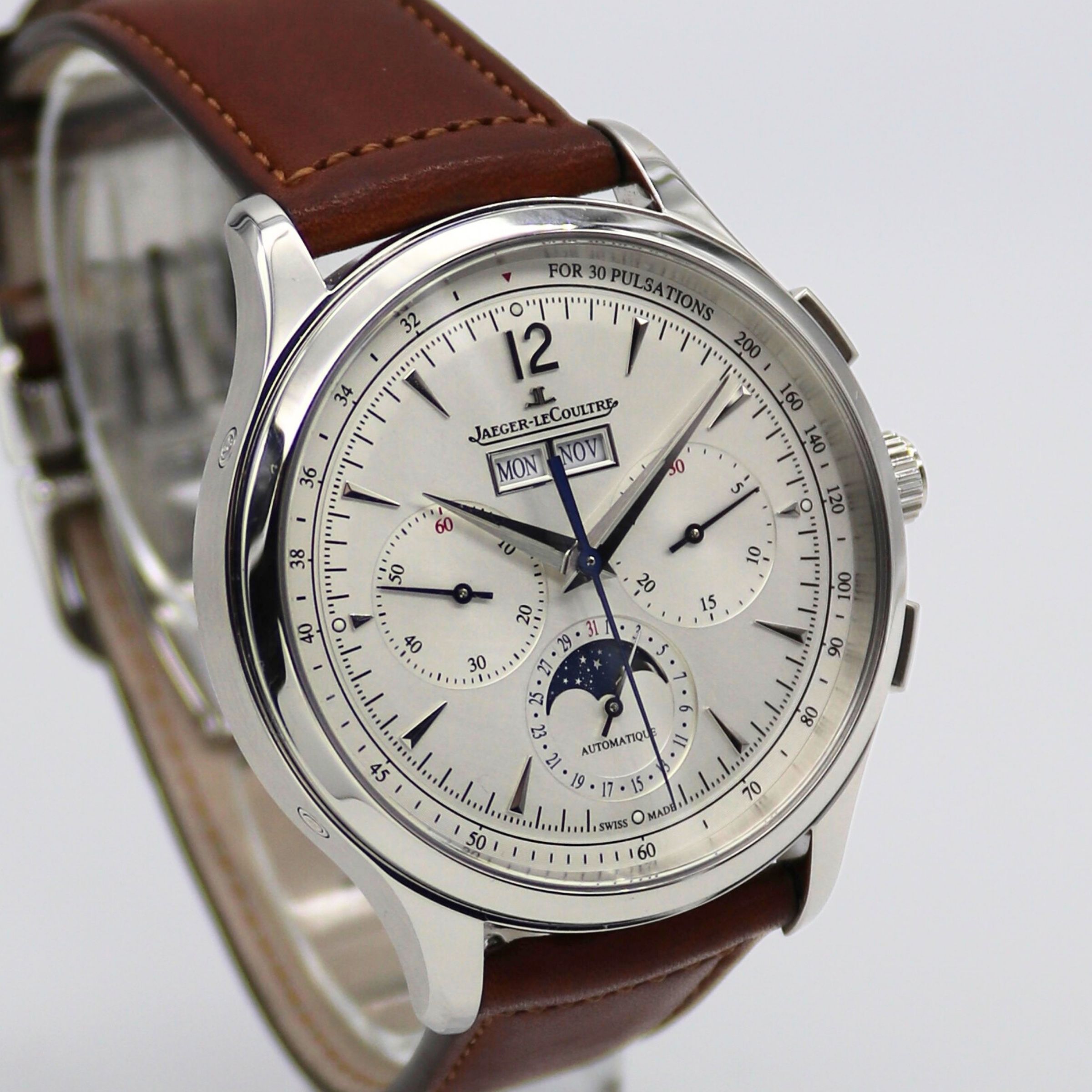 Jaeger-LeCoultre Master Control Calendar Chronograph 40mm Silver Dial Stainless Steel Q413842J - Image 3