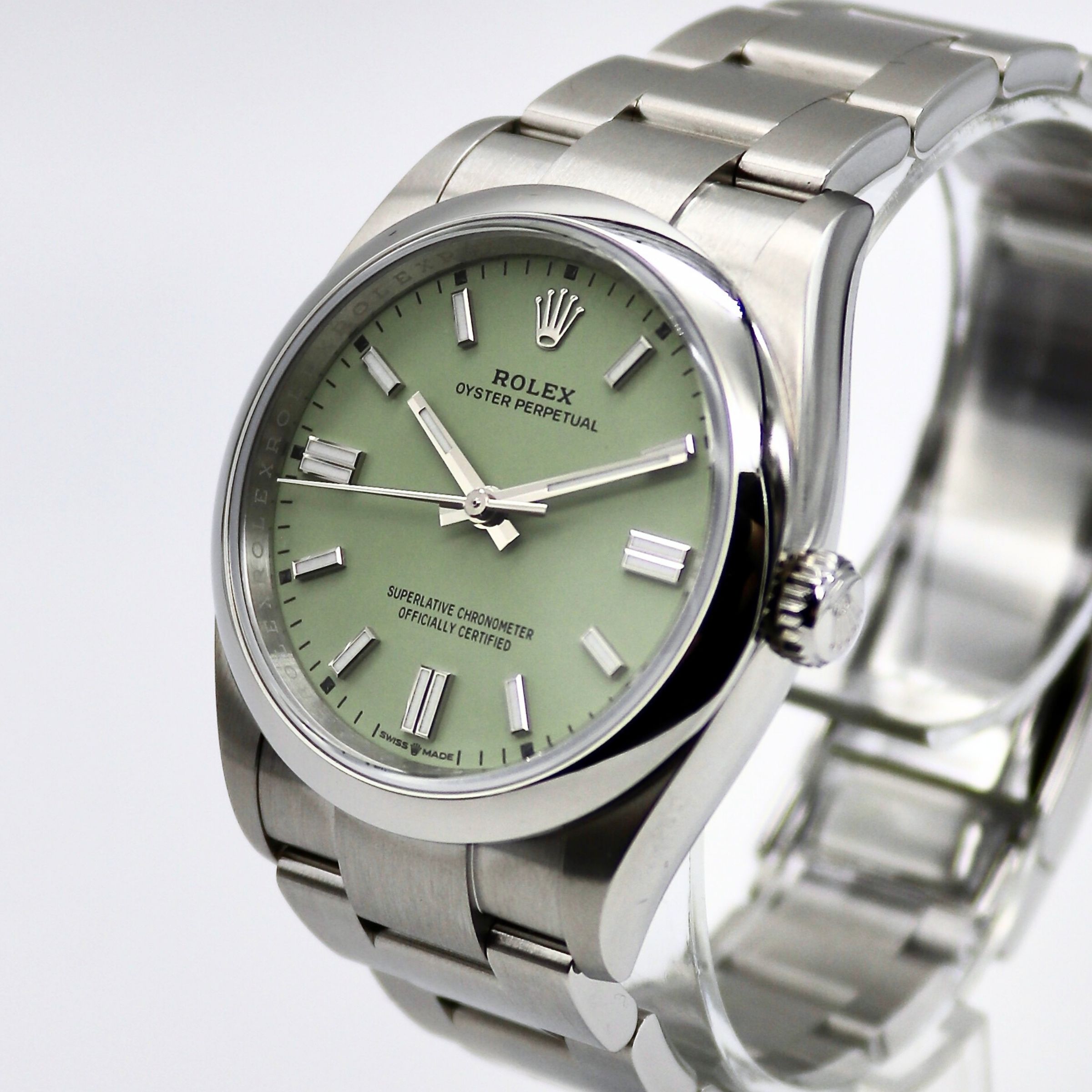 Rolex Oyster Perpetual 36mm Pistachio Dial Stainless Steel 126000 - Image 2