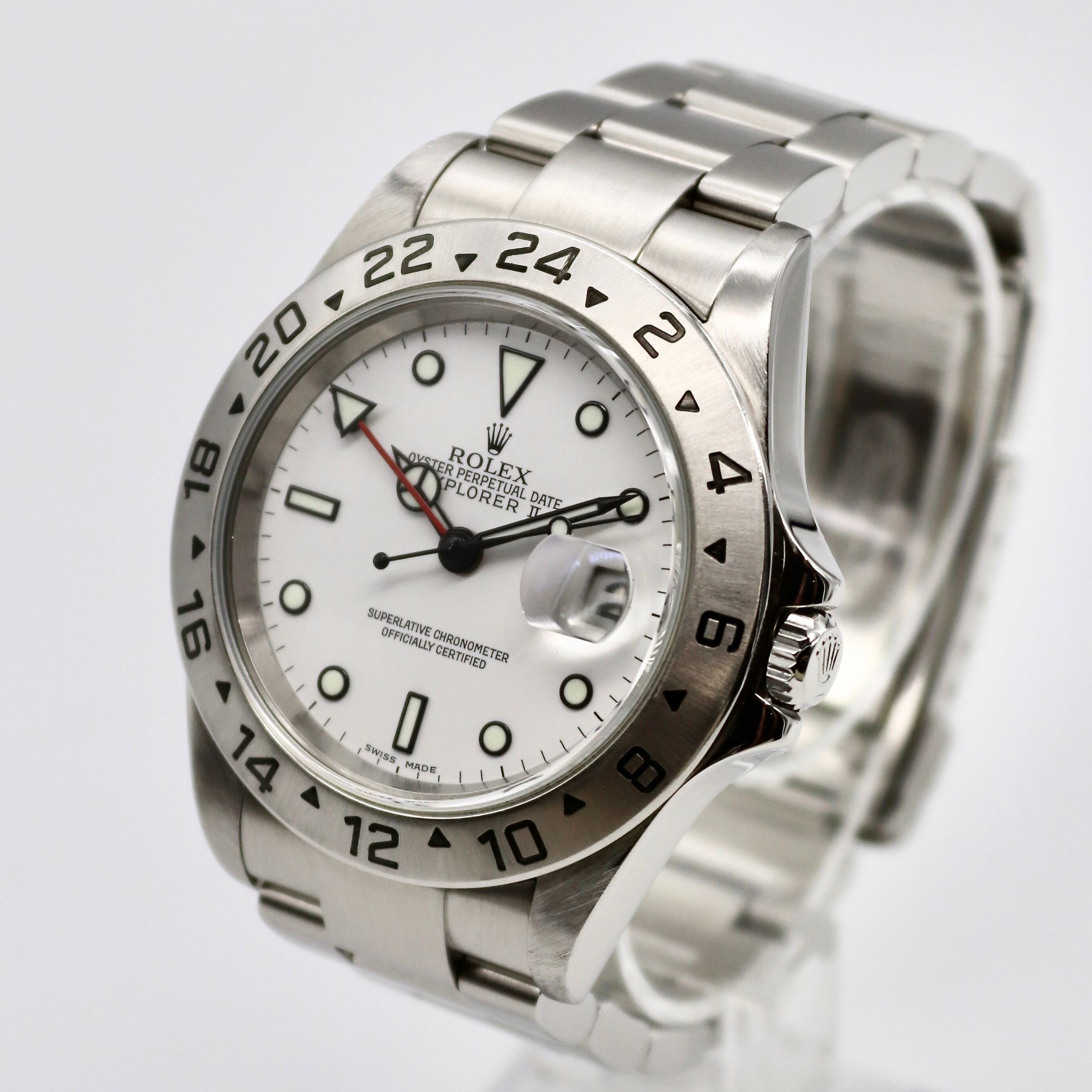 Rolex Explorer II 40mm White Dial "Polar" Stainless Steel 16570 - Image 2