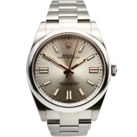 Rolex Oyster Perpetual 41mm Stainless Steel Silver Dial 124300