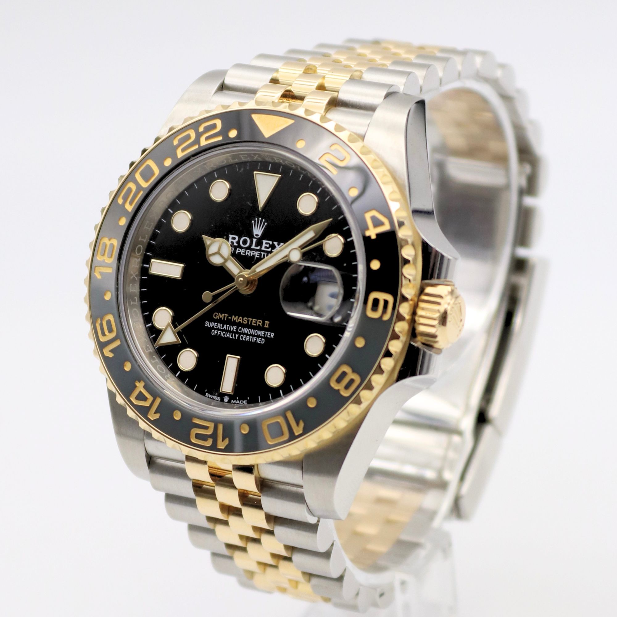 Rolex GMT-Master II 40mm Black Dial Two-Tone Yellow Gold 126713GRNR - Image 2