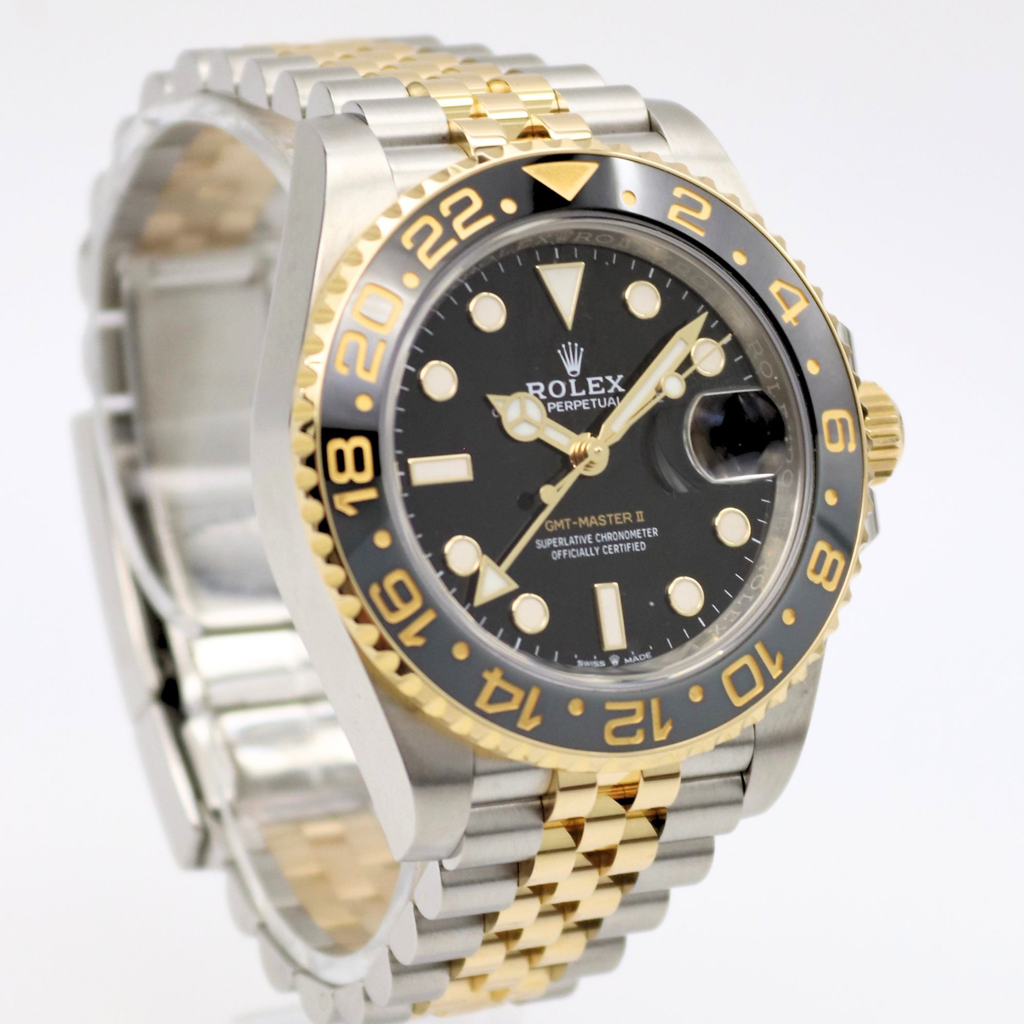 Rolex GMT-Master II 40mm Black Dial Two-Tone Yellow Gold 126713GRNR - Image 3