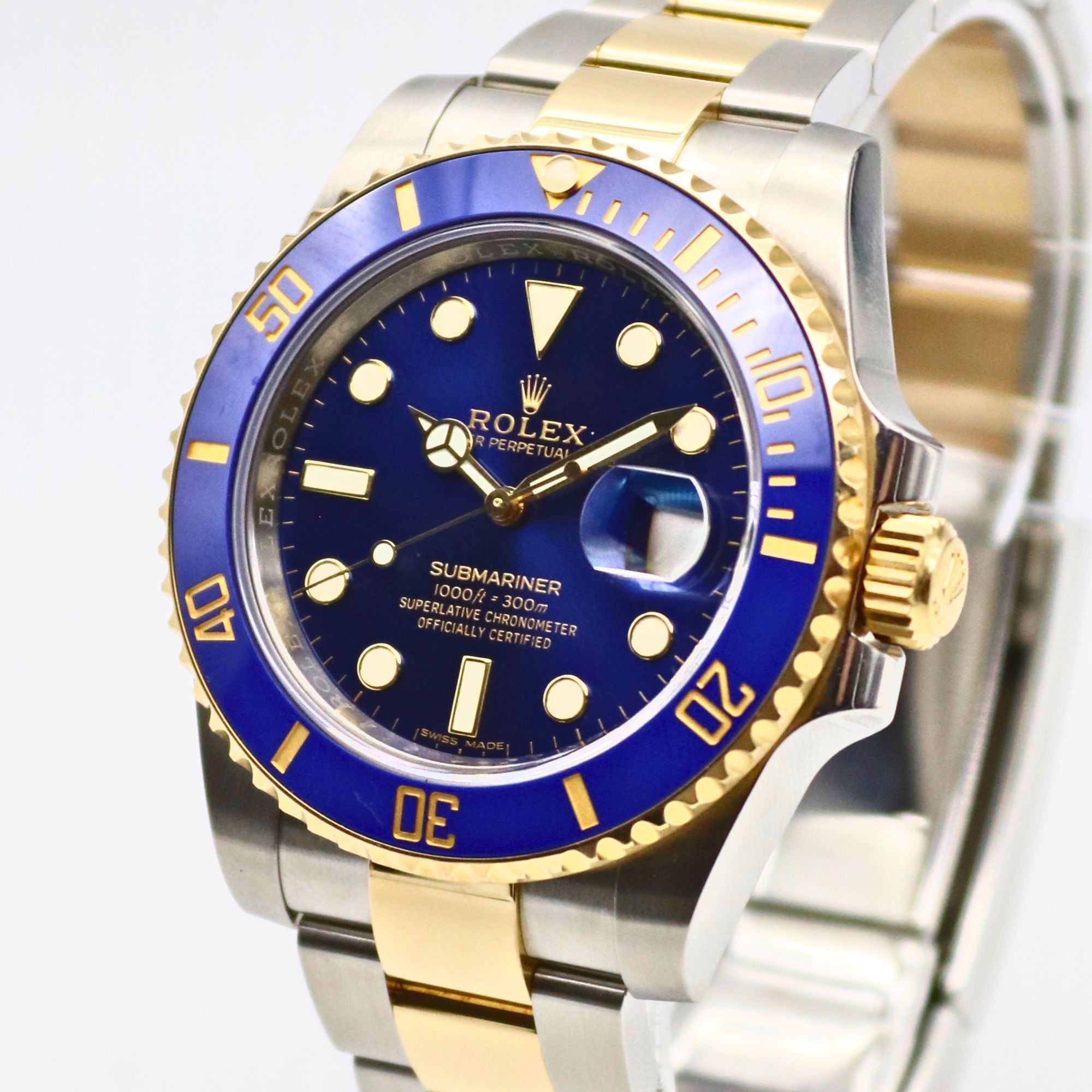 Rolex Submariner Date "Bluesy" 40mm Blue Dial 18k Yellow Gold/Stainless Steel 116613LB - Image 2