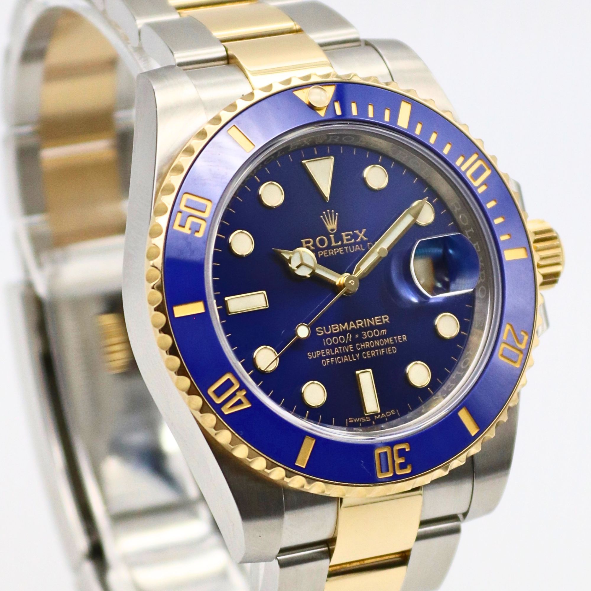 Rolex Submariner Date "Bluesy" 40mm Blue Dial 18k Yellow Gold/Stainless Steel 116613LB - Image 3