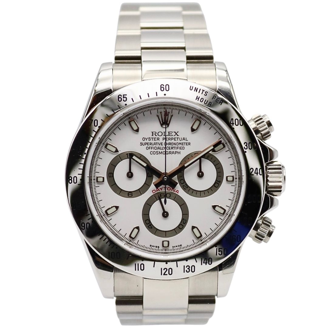 Rolex Daytona 40mm White Dial Stainless Steel 116520
