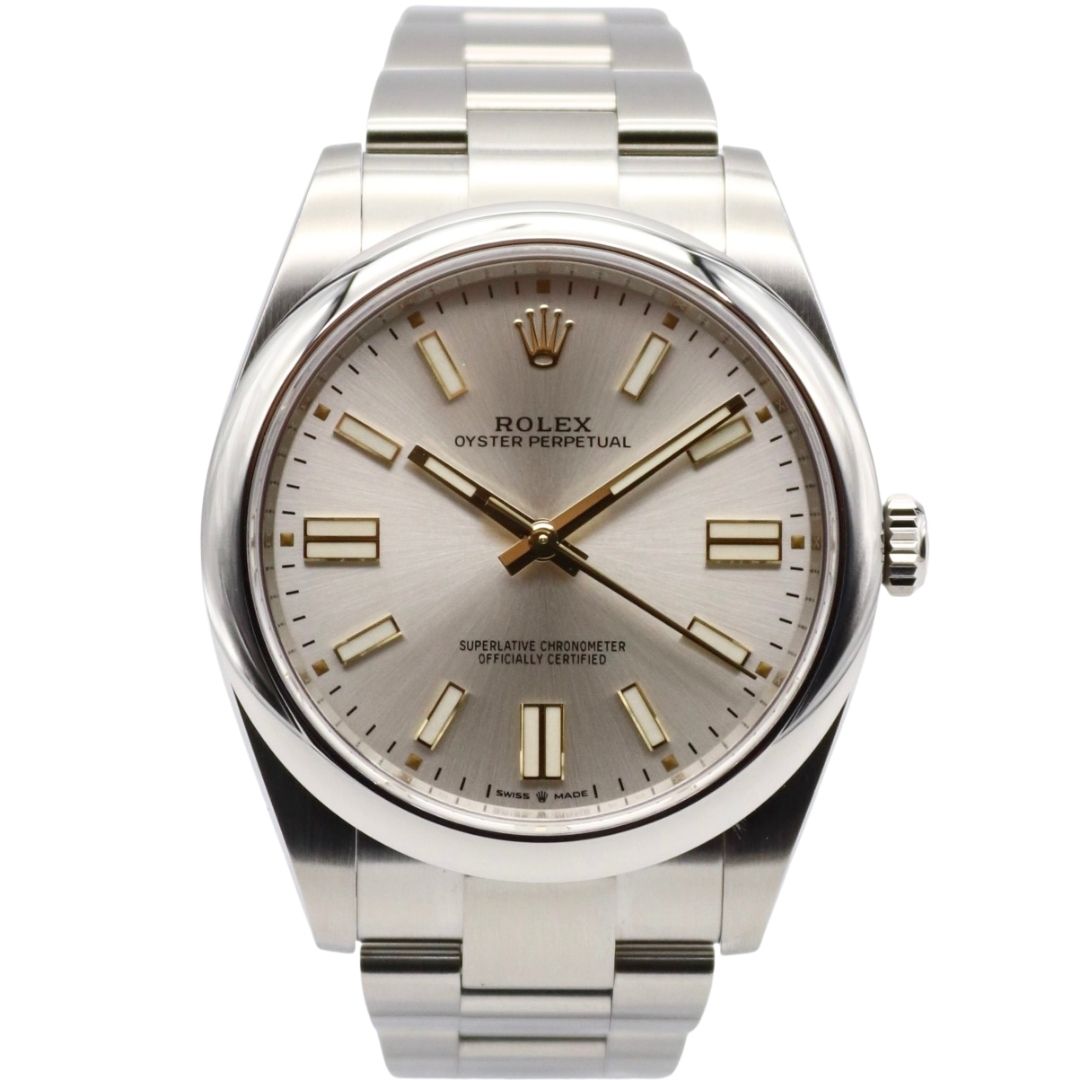 Rolex Oyster Perpetual 41mm Stainless Steel Silver Dial 124300