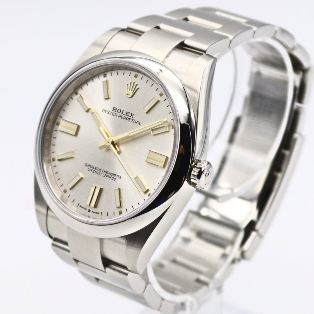 Rolex Oyster Perpetual 41mm Stainless Steel Silver Dial 124300 - Image 2