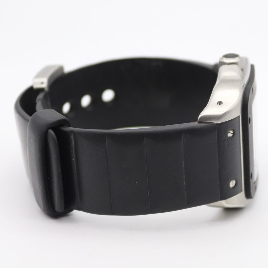 Cartier Santos 100 Large Silver Dial 38 x 51mm Rubber Bezel Stainless Steel W20121U2 - Image 5