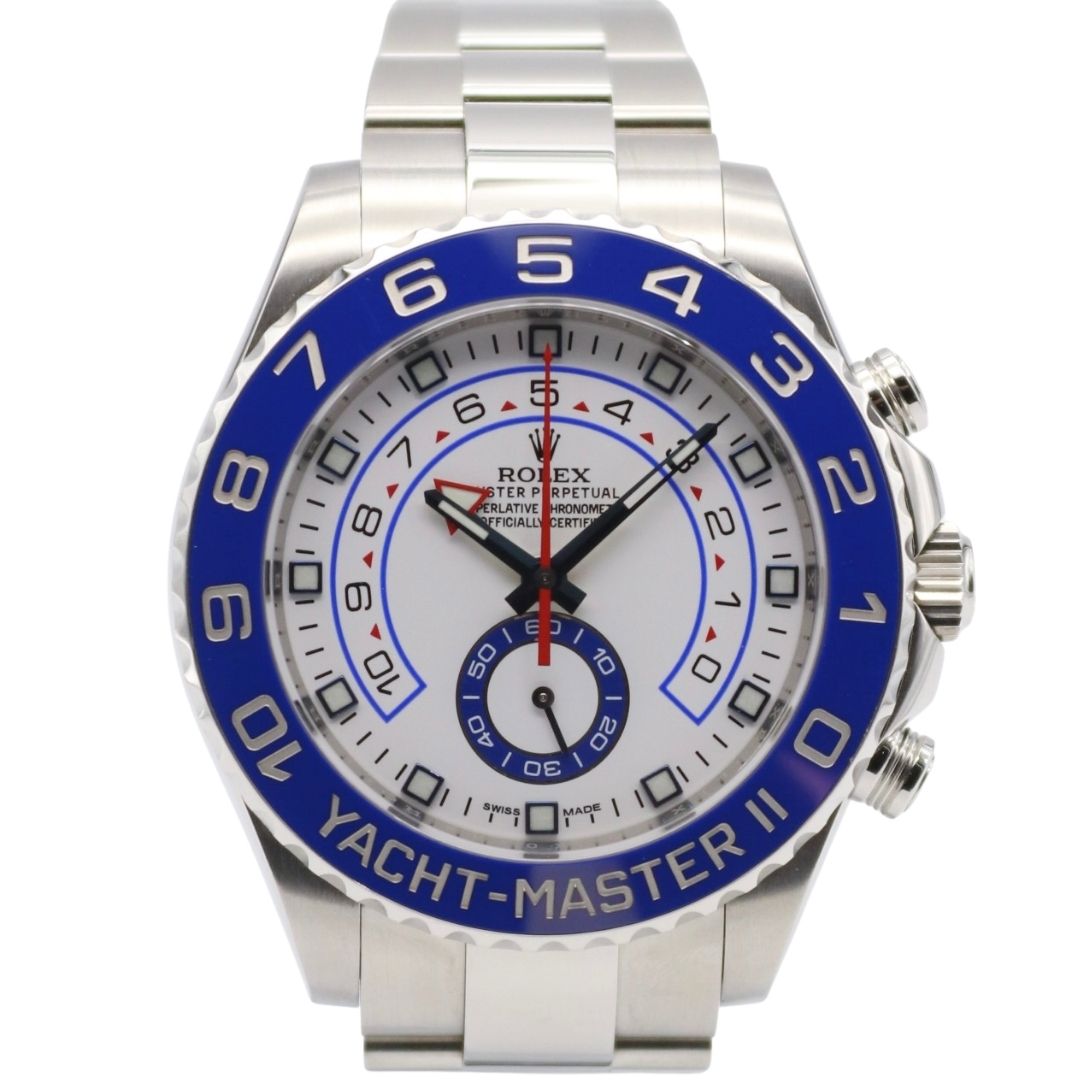 Rolex Yachtmaster II 44mm White Dial Stainless Steel 116680