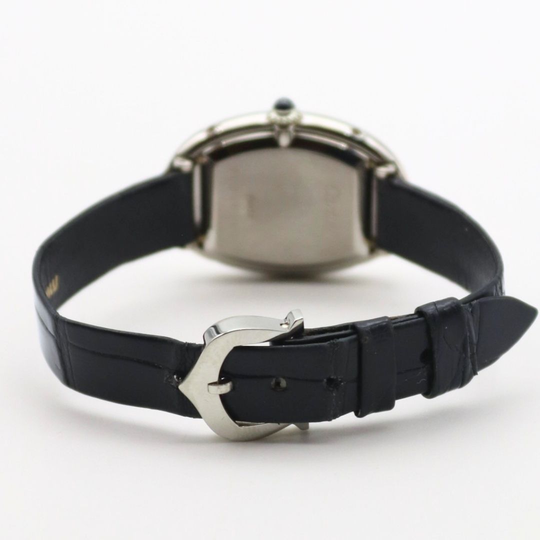 Cartier Baignoire White Dial 18k White Gold Manual 22x31mm Leather Strap 78094 - Image 4