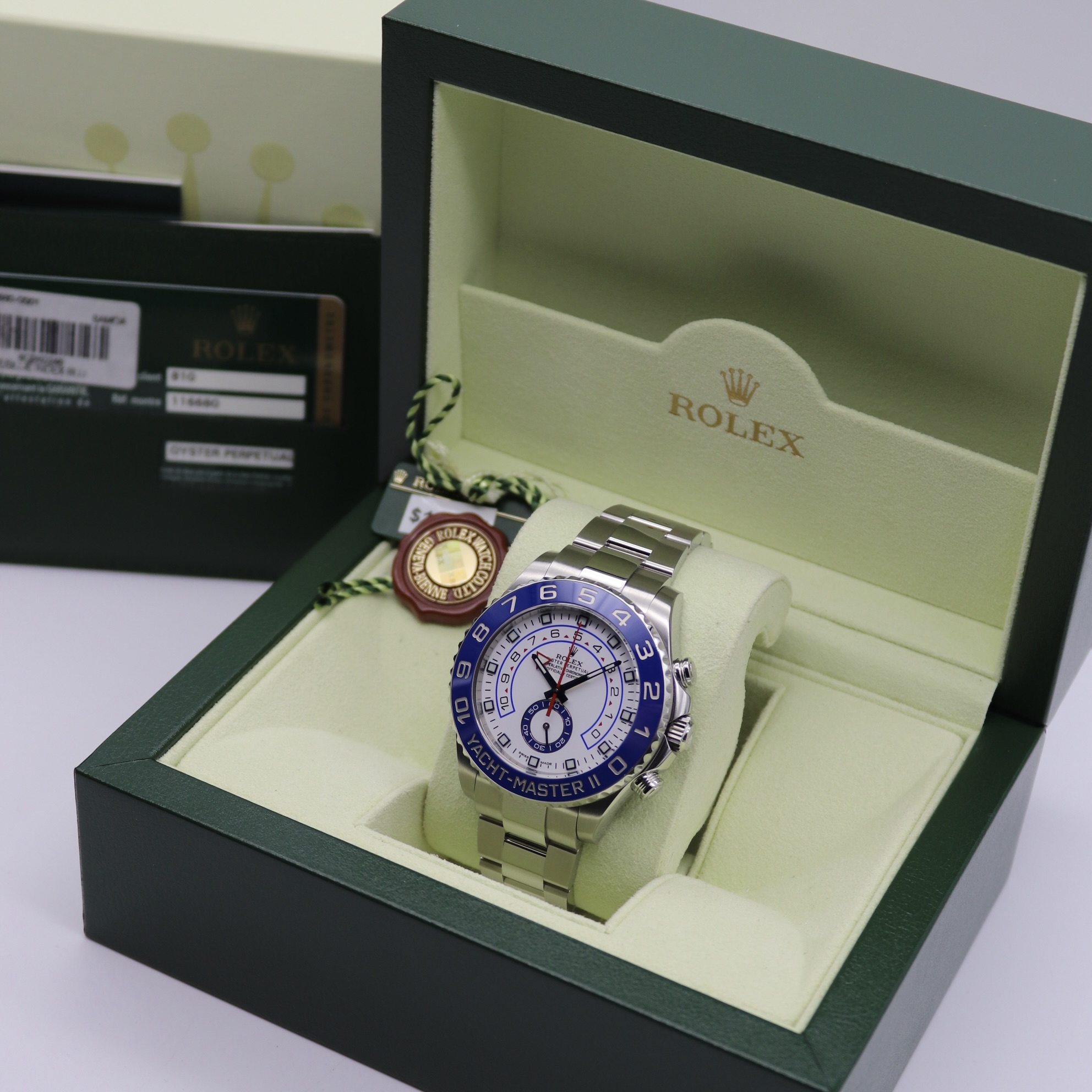 Rolex Yachtmaster II 44mm White Dial Stainless Steel 116680 - Image 7