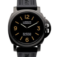 Panerai Luminor Marina Militare 44mm Black Dial DLC Coated Stainless Steel PAM05218