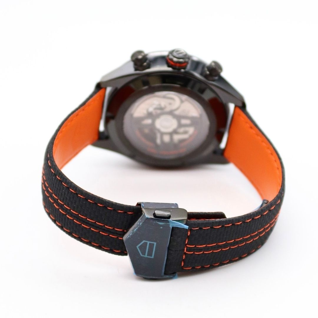 TAG Heuer Carrera Chronograph 'Porsche Orange Racing' 44mm DLC Stainless Steel CBN2A1M.FC6526 - Image 4