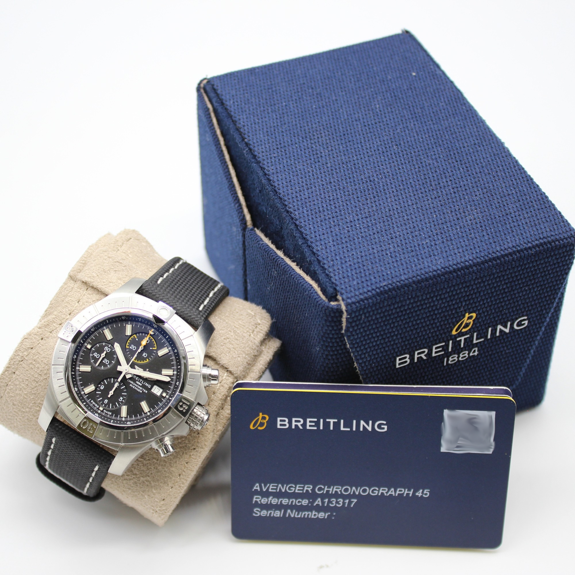 Breitling Avenger Chronograph Black Dial 45mm Stainless Steel A13317 - Image 7
